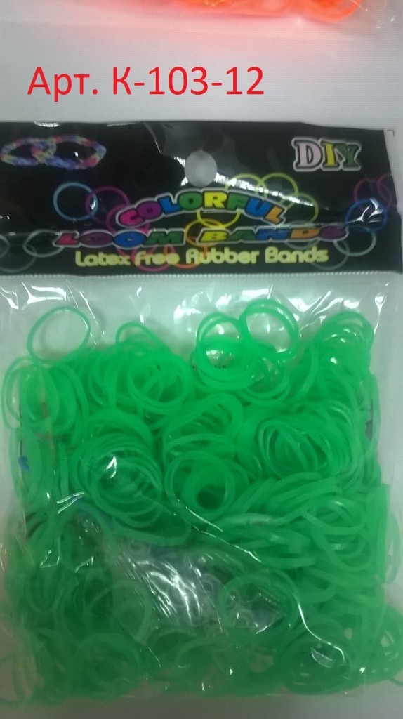 Набор из РЕЗИНОК Rubber Band одноцветные (600 шт.), арт. К-103 :: Детские товары