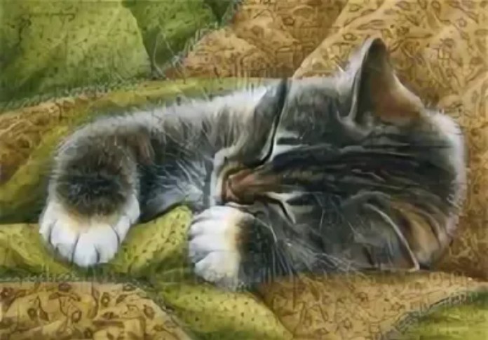 Алмазная мозаика картина стразами Спящий котёнок, 30х40 см :: Подарки и хобби