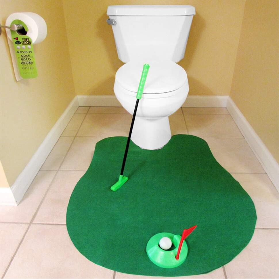 Гольф для игры в туалете Toilet Golf :: Товары для дома