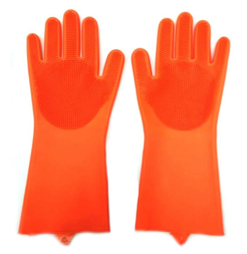 Многофункциональные силиконовые перчатки Magic Brush, 2 шт :: Товары для дома