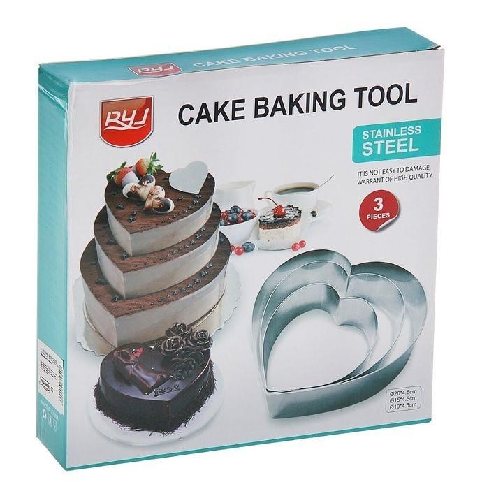 Набор колец для выпечки Cake Baking Tool, 3 шт :: Товары для дома