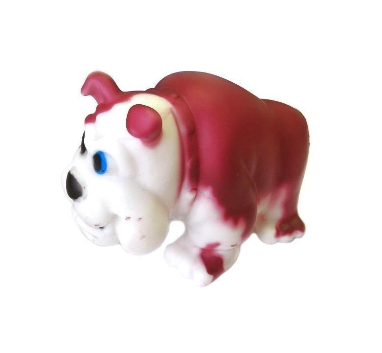 Виниловая игрушка-пищалка для собак Бульдожка, 12 см :: Товары для дома