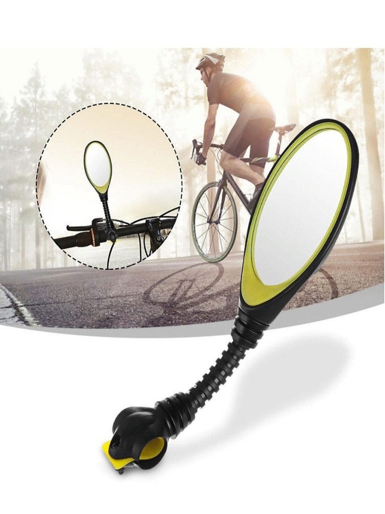 Велосипедное зеркало заднего вида с гнущимся креплением :: Спорт и отдых