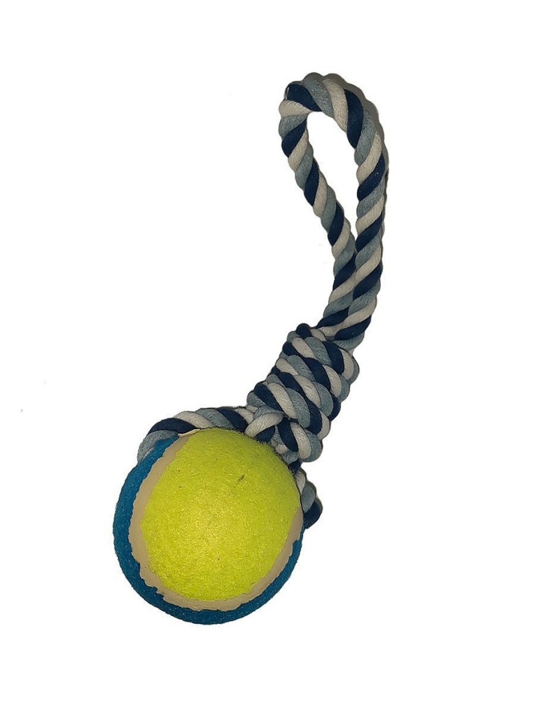 Игрушка для собак мяч на канате :: Товары для дома
