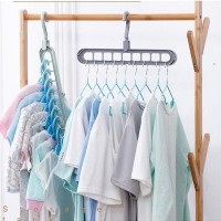 Вешалка-органайзер для экономии места в шкафу Rotate Anti-skid Folding Hanger :: Товары для дома