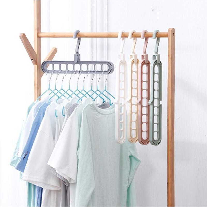 Вешалка-органайзер для экономии места в шкафу Rotate Anti-skid Folding Hanger :: Товары для дома
