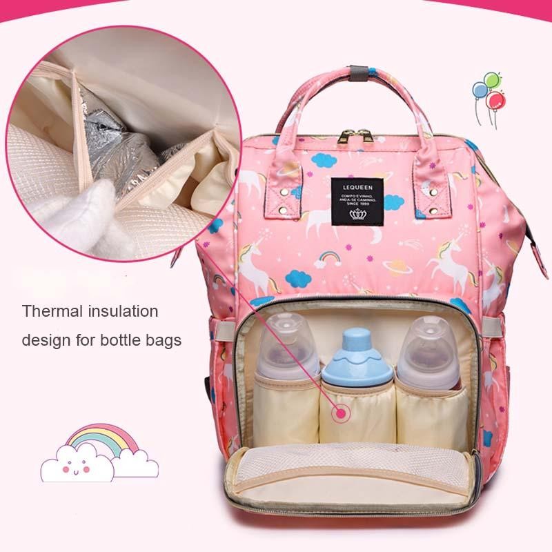 Сумка-рюкзак для мамы Mummy Bag Единорог :: Товары для дома