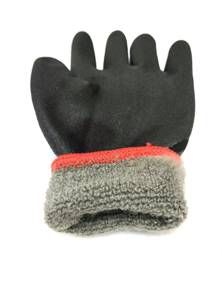 Зимние утеплённые рабочие перчатки с покрытием из вспененного латекса #306 :: Товары для дома