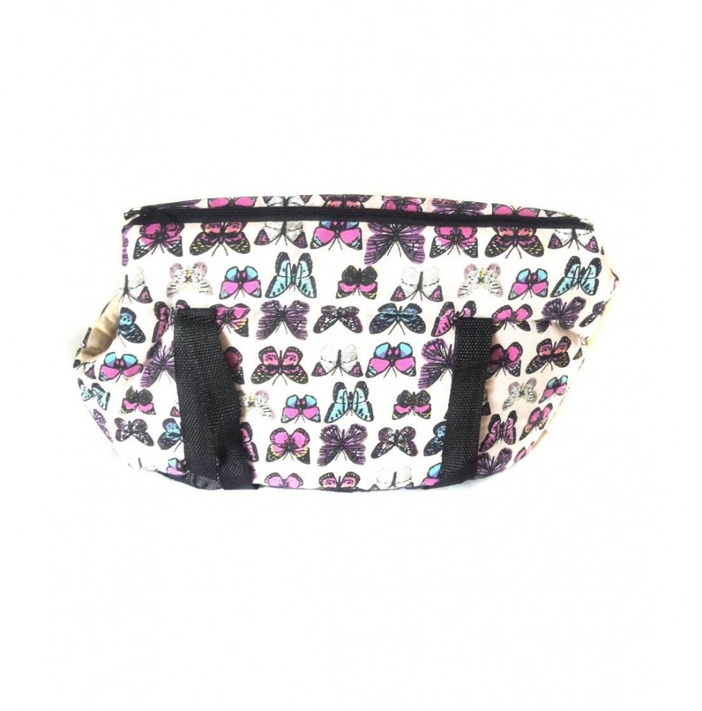 Мягкая сумка-переноска для собак Бабочки, 36х24х20 см :: Товары для дома