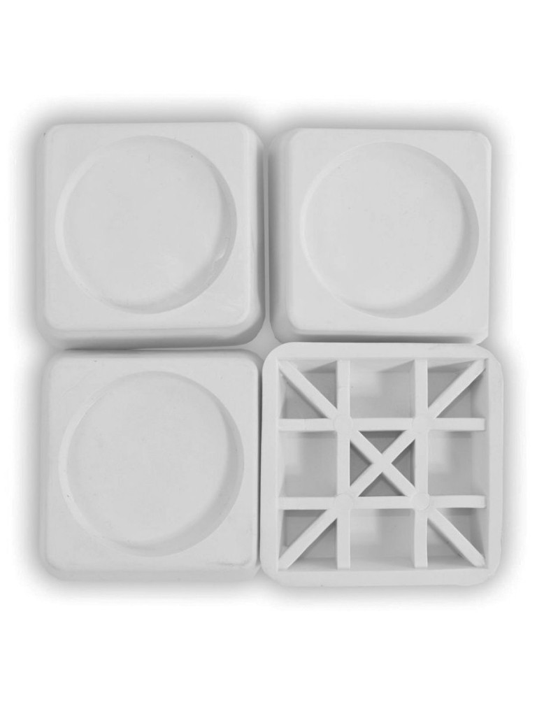 Антивибрационные белые подставки для стиральных машин и холодильников, 4 шт :: Товары для дома