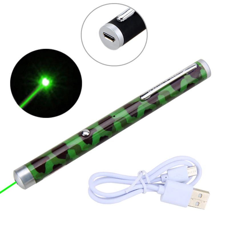 Лазерная указка с USB-кабелем Green Laser Poi...