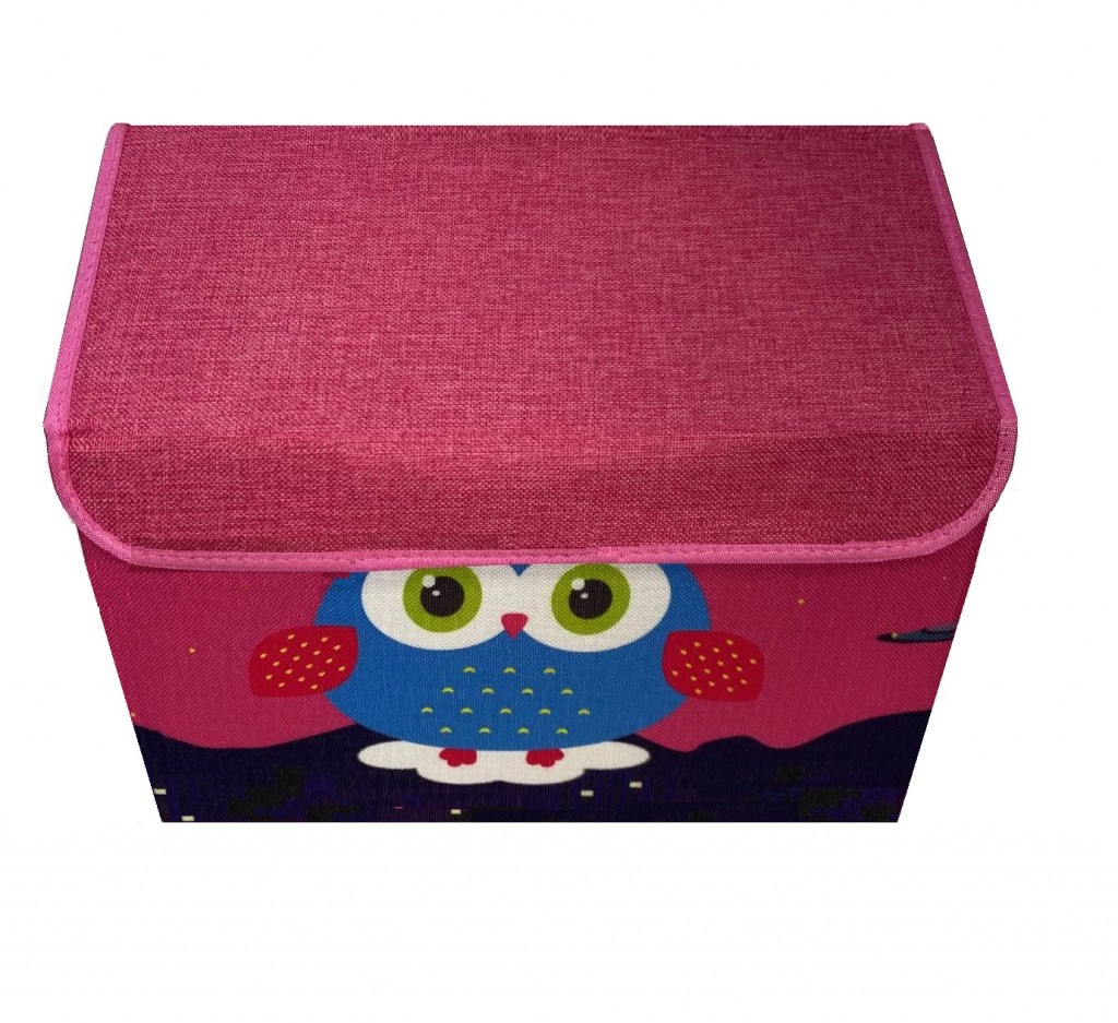 Складной короб для хранения игрушек Домик с совушками, 42×32×34 см :: Товары для дома