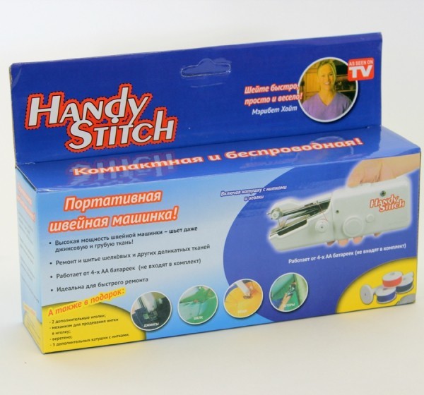 Мини швейная машинка ручная HANDY STITCH (ХАНДИ СТИЧ) :: Товары для дома