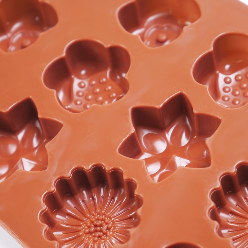 Силиконовая форма для шоколада, карамели и желе Полевые цветы, 15 ячеек :: Товары для дома