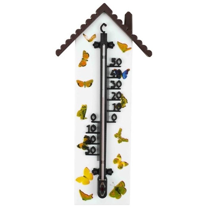 Уличный термометр Домик, 8х29 см :: Товары для дома