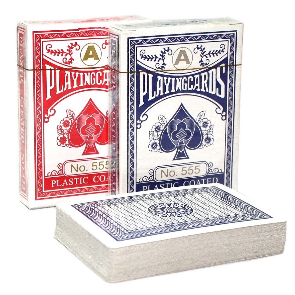 Пластиковые карты для игры в покер Playing Cards, 54 л :: Товары для дома