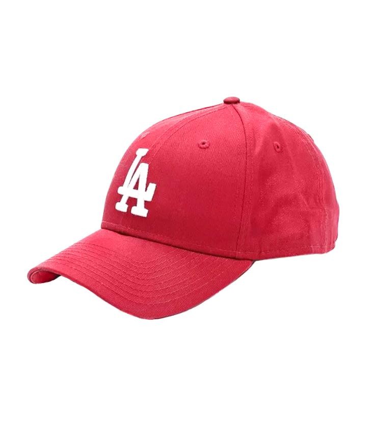 Бейсболка красная унисекс с вышивкой  LA (Los Angeles) :: Товары для дома