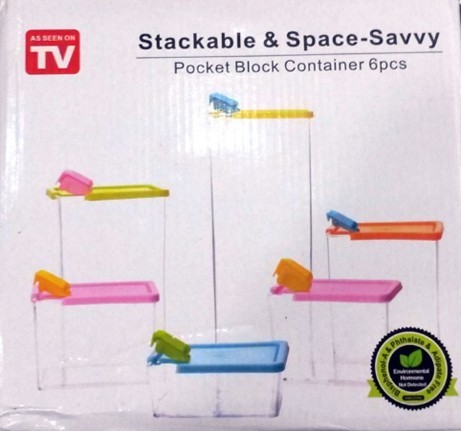 Набор из 6 контейнеров Stackable & Space-Savvy :: Товары для дома
