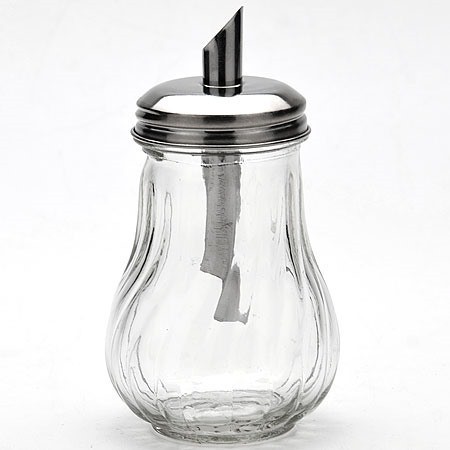 Сахарница стеклянная с трубочкой-дозатором GLASS OIL AND PEPPER BOTTLE :: Товары для дома