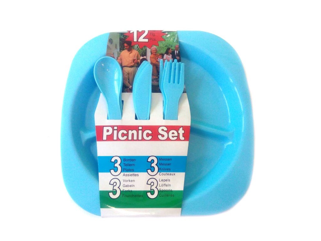 Набор посуды для пикника на 3 персоны PICNIC SET :: Товары для дома