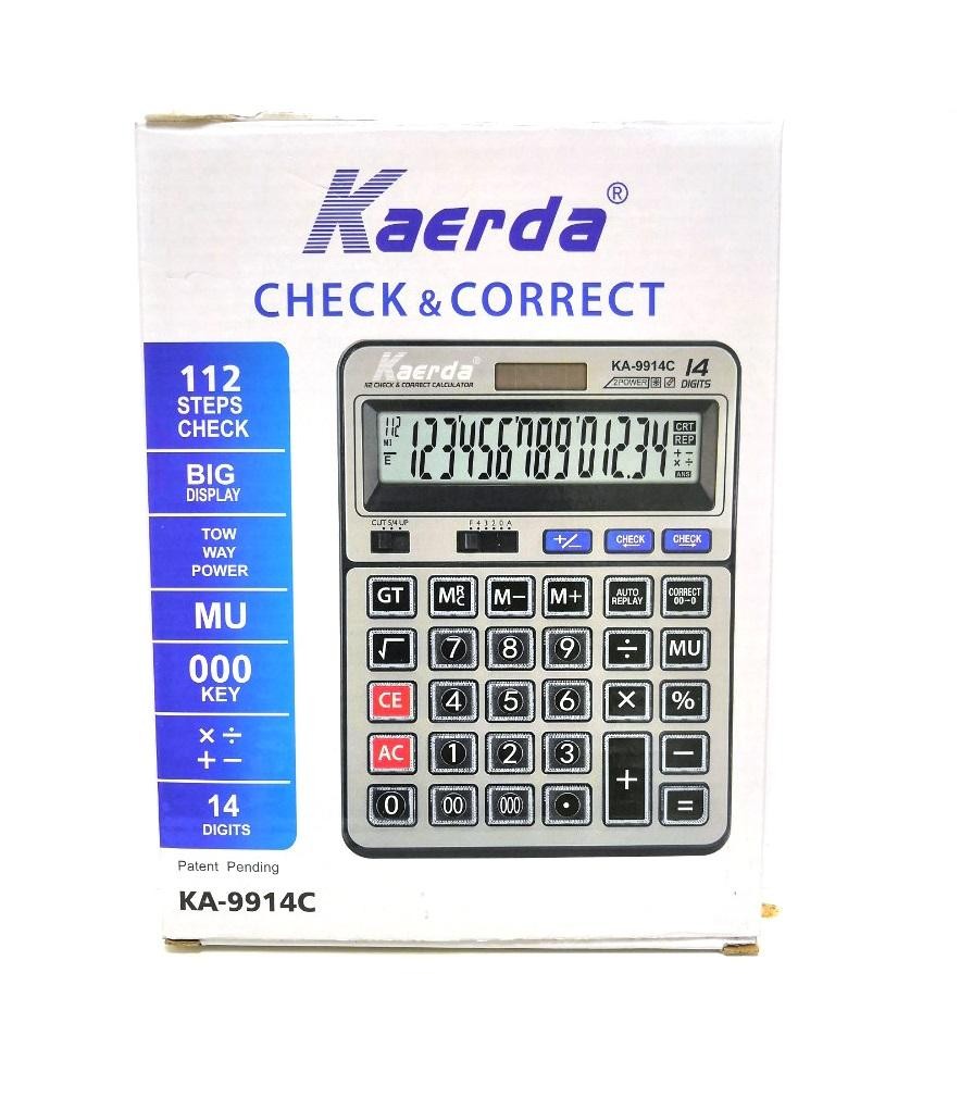 Настольный 14-разрядный калькулятор с двойным питанием Kaerda KA-9914C