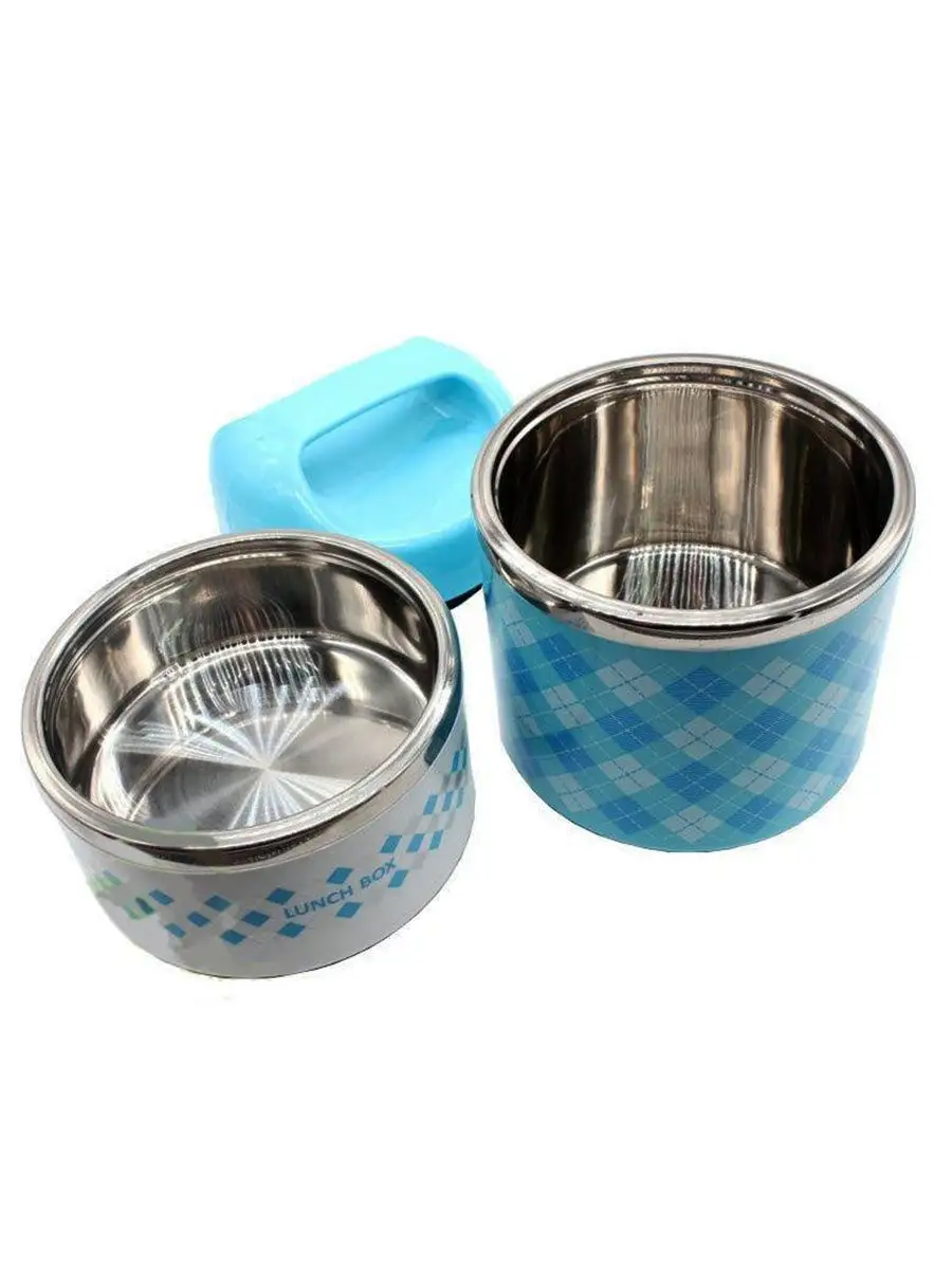 00012803 Термо ланч-бокс в виде термоса с двумя отсеками Lunch Box, 950 мл