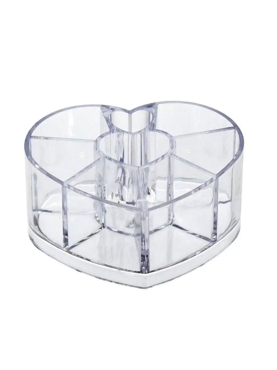 Подставка для косметики Cosmetic Organizer 8001 Сердце, 8 ячеек