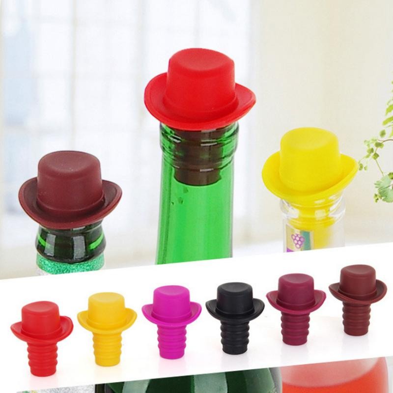 00004797 Пробка для бутылок Шляпа Silicone Bottle Stoppers 00004797 Пробка для бутылок Шляпа Silicone Bottle Stoppers