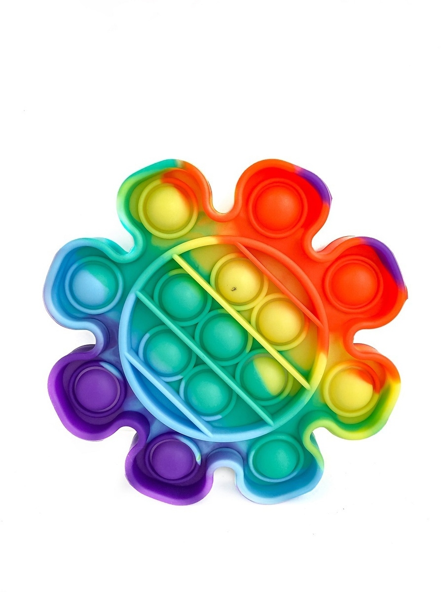 Pop it вечная пупырка игрушка антистресс Цветок, 13 см