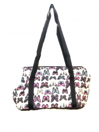 Мягкая сумка-переноска для собак Бабочки, 36х24х20 см