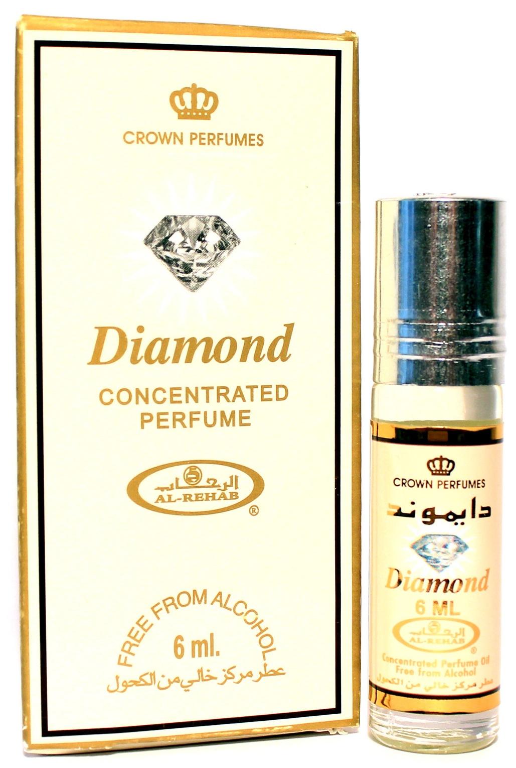 Масляные арабские духи Al-Rehab Concentrated Perfume DIAMOND, 6 мл