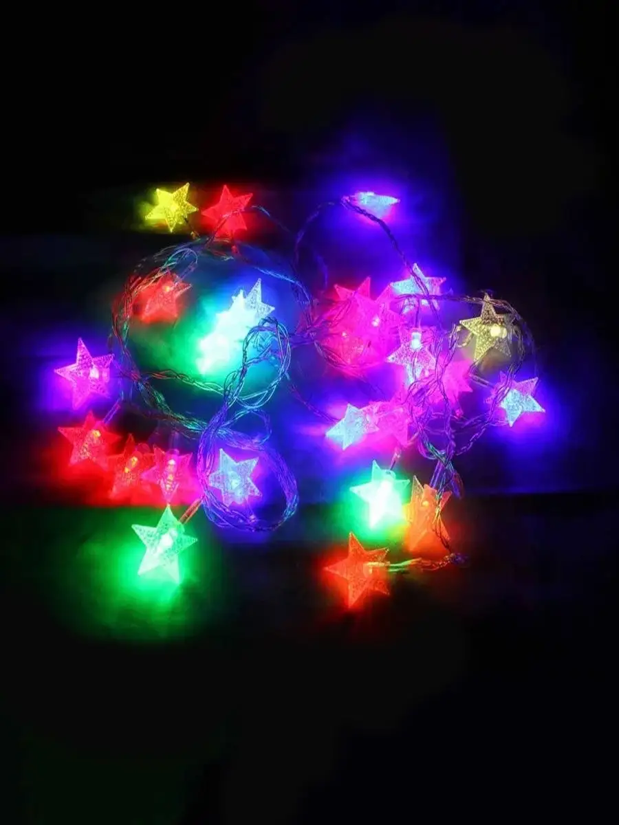 Светодиодная гирлянда Сетка с LED подсветкой Звезда, 3х0.5 м