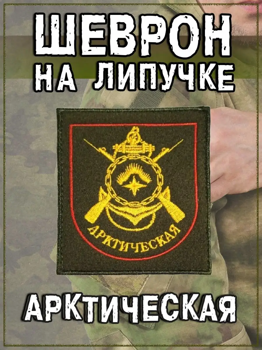 Нашивка на липучке Арктическая, 8х10 см