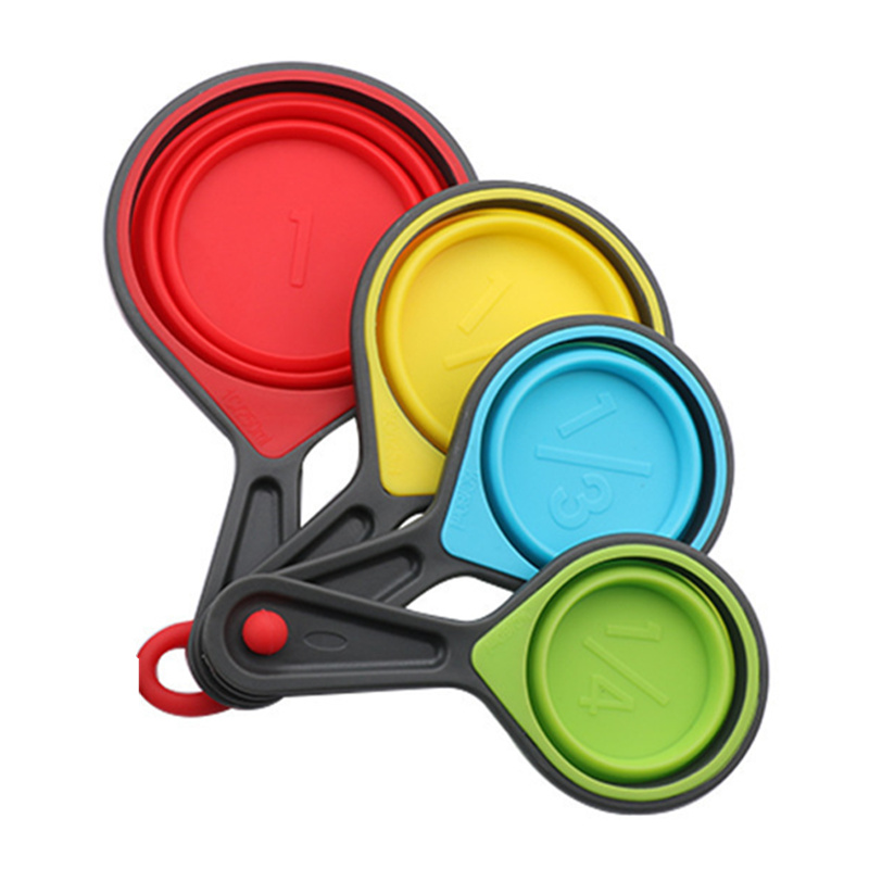 4-pcs-set-Collapsible-Silicone-Measuring-Cup