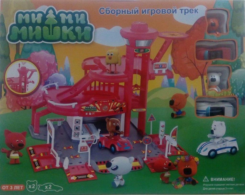 Сборный игровой трек МиМиМишки ТРЁХЪЯРУСНАЯ ПАРКОВКА, арт. YM634X