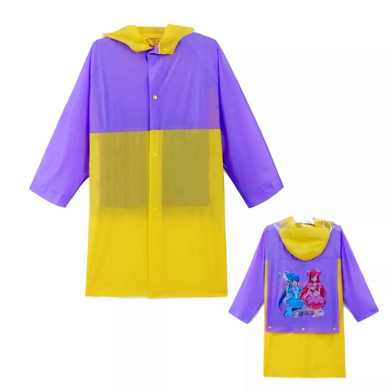 виниловый-плащ-дождевик-для-детей-с-отделением-для-рюкзака-желто-фиолетовый