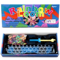 Набор резиночек для плетения со станком Rainbow Loom
