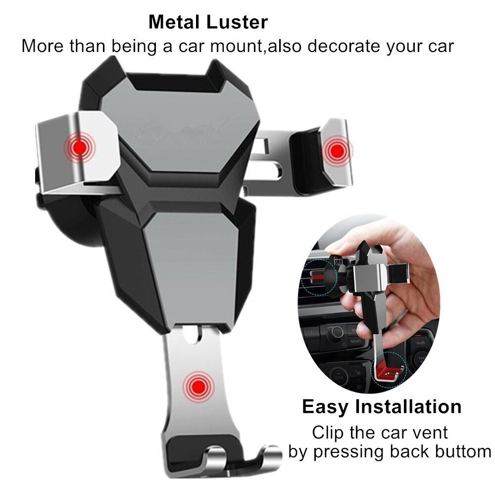 Universal-Gravity-Linkage-Auto-Lock-Metal-Car-Mount-Air-Vent-Car-Phone-Holder-Stand-For-iPhone