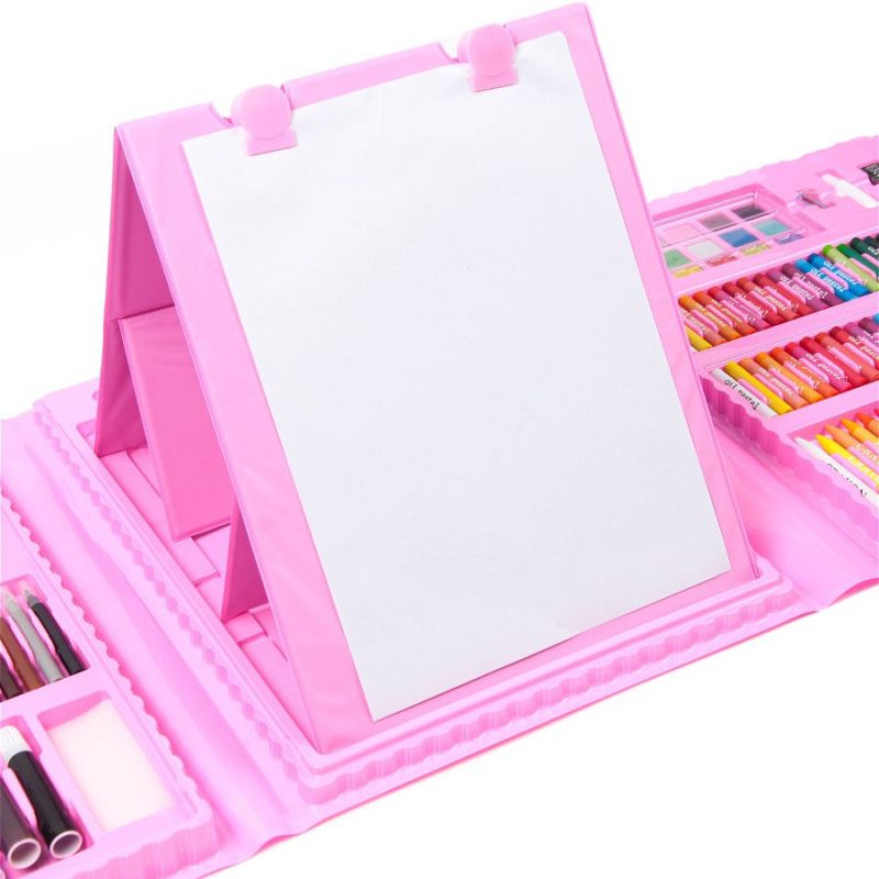 набор-для-рисования-с-мольбертом-розовый-оптом