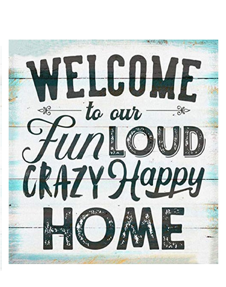 Алмазная мозаика картина стразами Welcome, 15х20 см