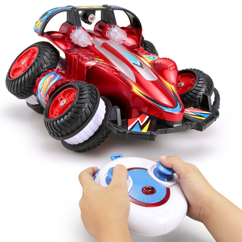 машинка-перевертыш-на-радиоуправлении-tumbling-warrior-4-красная