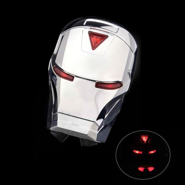 Задний велосипедный фонарь с лазерной дорожкой Железный Человек (Laser Tail Light)