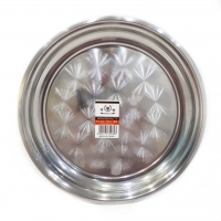 00012853 Круглый металлический поднос для посуды