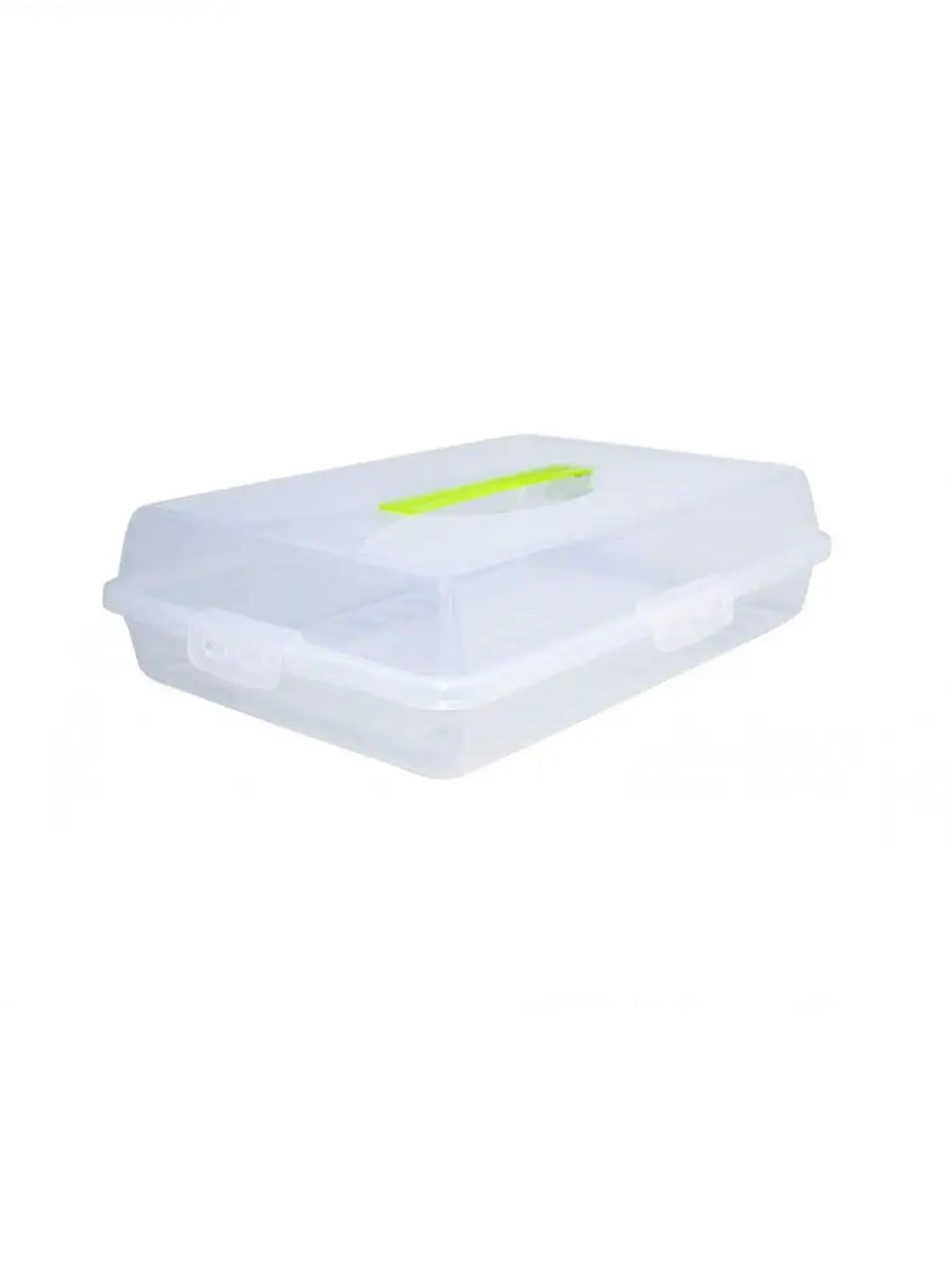 00026449 Прямоугольная бутербродница-тортовница,44х30х9.5 см