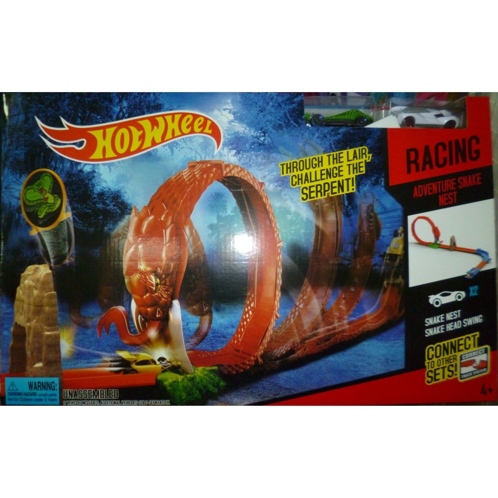 Гоночный трек  HOT WHEELS Adventure Snake Nest, арт. 3090