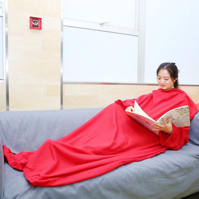 одеяло-плед-с-рукавами-snuggie-красный