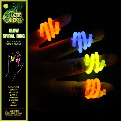 Светящееся спиральное кольцо Glow Spiral Ring, 2 шт