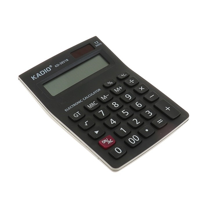 Настольный 12-разрядный калькулятор Kadio KD-3851B