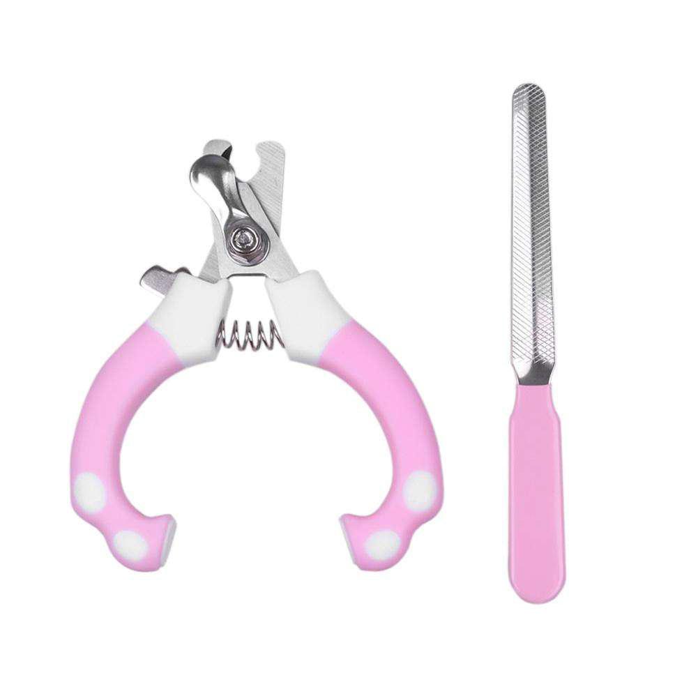 2pcs-Stainless-Steel-Pet-Nail-Scissors-File-Dog-Toenail-Clipper-Pink-S