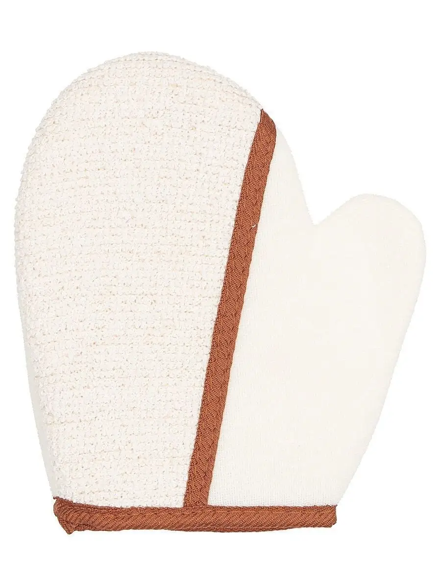 Двухсторонняя массажная мочалка-рукавица Safi Tex, 18х20 см